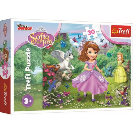 Puzzle Trefl, Disney Sofia, Printesa in gradina, 30 piese