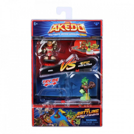 Set 2 figurine Akedo, Versus Pack - Axel vs Miss Slither