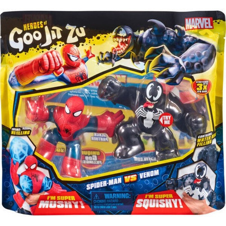 Set 2 figurine Goo Jit Zu Spiderman vs Venom