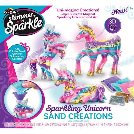 Set Creatie Shimmer and Sparkle cu Nisip,Decor Unicorn