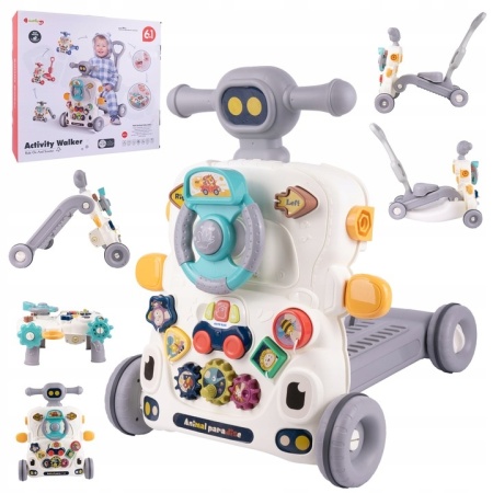 Antepremergator transformabil interactiv 6in1 cu volan Activity Walker
