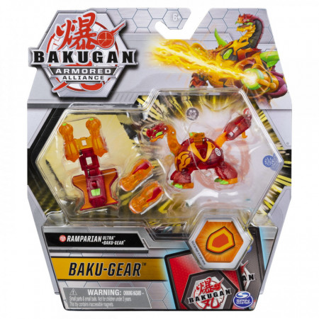 Figurina Bakugan S2 Bila Ultra Ramparian Cu Echipament Baku-Gear