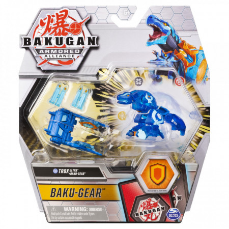 Figurina Bakugan S2 Bila Ultra Trox Cu Echipament Baku-Gear