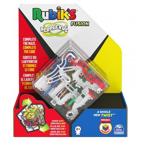 Joc Spin Master - Perplexus Fusion, Cub Rubik cu Labirint 3D