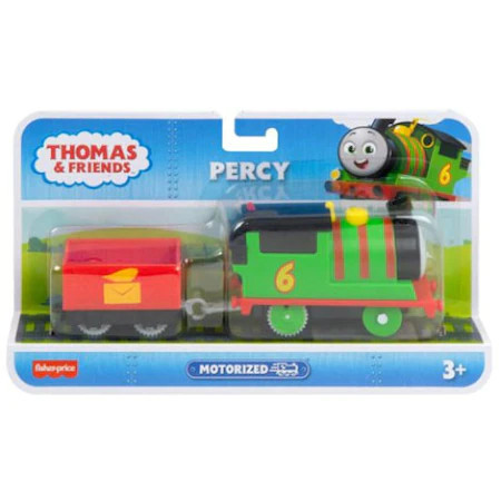 Locomotiva motorizata Percy cu un vagon Thomas si Prietenii, 21 cm