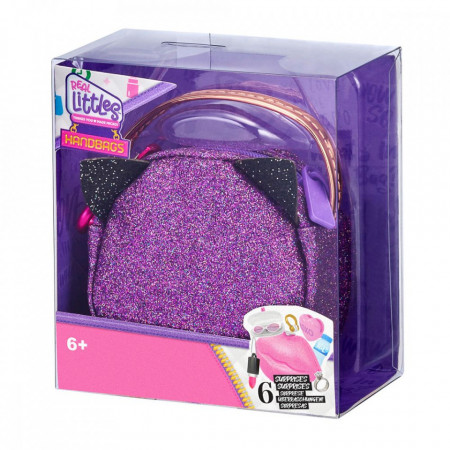 Mini gentuta de mana cu 6 surprize, Real Littles, Handbag, S3, Mov