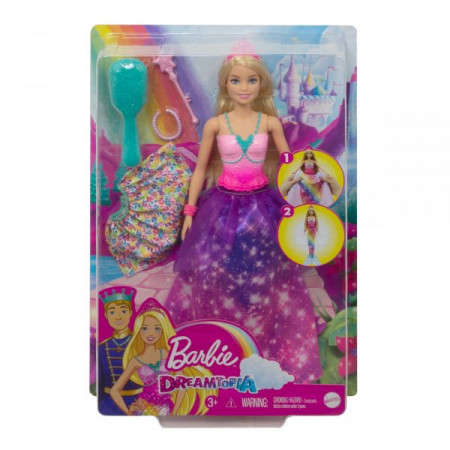 Papusa Barbie Dreamtopia-Printesa 2in1