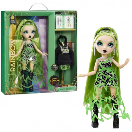 Papusa Rainbow High Fantastic Fashion Doll, Jade Green