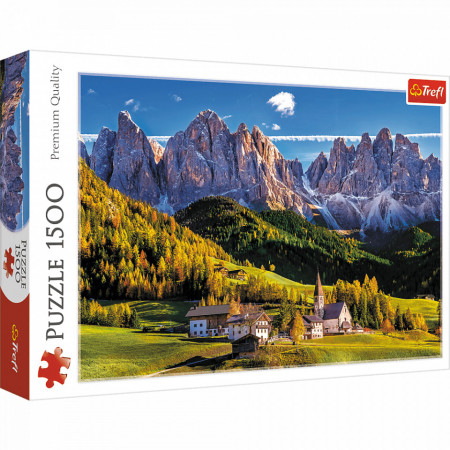 Puzzle Trefl 1500piese - Val di Funes, Dolomiti, Italia