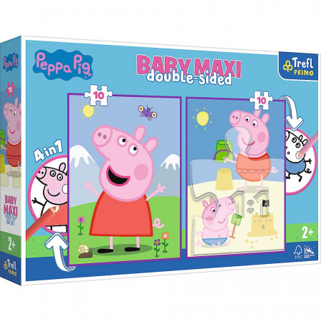 Puzzle Trefl Primo Baby Maxi, Peppa Pig, 2x10 piese