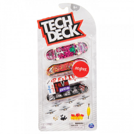 Set mini placa skateboard Tech Deck ,Revive, 4 buc