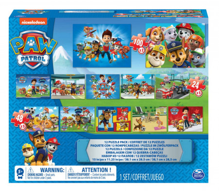 Set Puzzle Spin Master,Paw Patrol 12 in 1