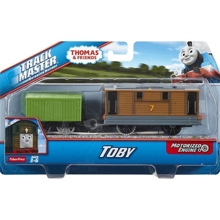 Trenulet Motorizat Toby cu vagon - Thomas&Friends Track Master