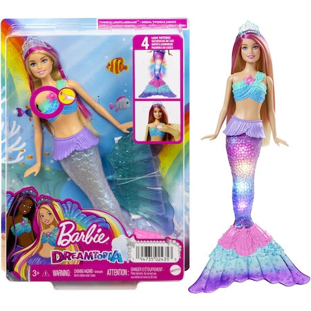 Papusa Barbie Dreamtopia - Sirena, cu lumini