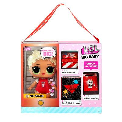 Papusa surpriza LOL Surprise Big B.B. Big Baby Mc Swag ,30 cm