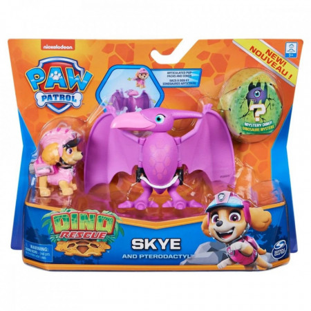 Set 2 figurine Paw Patrol Dino Rescue, Skye si Pterodactyl