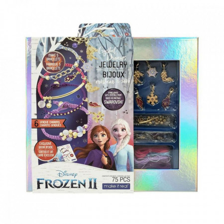 Set Bratari cu Cristale Make It Real, Frozen, 77 piese
