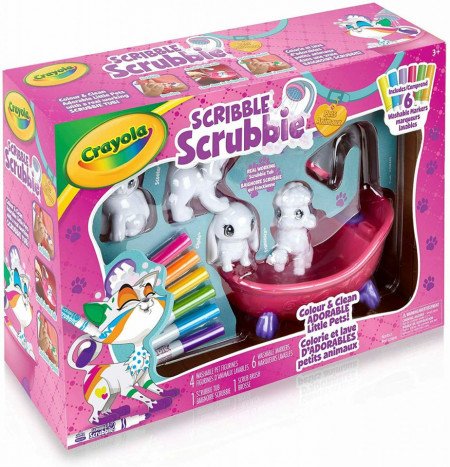 Set Creativ Crayola,Animalute care pot fi Desenate si Spalate