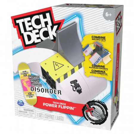 Set de Joaca Tech Deck, Pistă X-Connect, Power Flippin si fingerboard Disorder