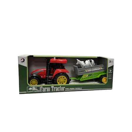 Tractor cu Remorca,Lumini si Sunete,28 cm