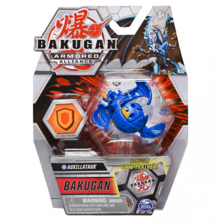 Figurina Bakugan Armored Alliance - Auxillataur, cu card Baku-Gear