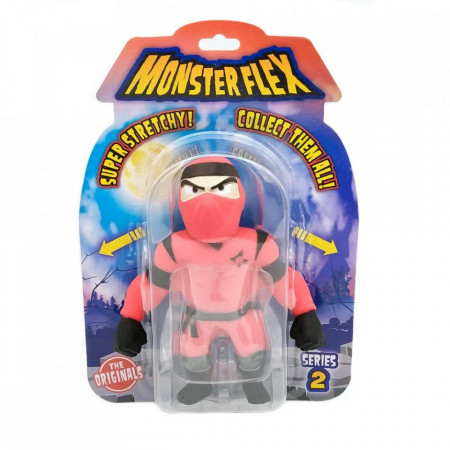 Figurina flexibila Monster Flex, S2, Red Ninja