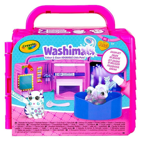 Set Creativ Crayola,Salonul de Infrumusetare,Animalute care pot fi Desenate si Spalate,Roz