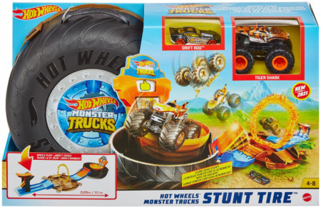Set de Joaca Hot Wheels-Monster Trucks Stunt Tire