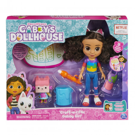 Set Papusa cu Accesorii Gabby's Dollhouse, Gabby Girl Deluxe