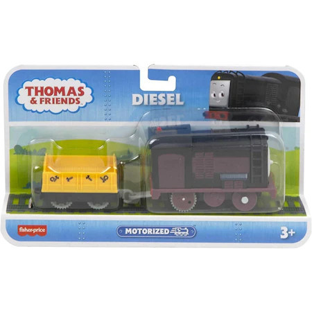 Locomotiva motorizata Diesel cu un vagon Thomas si Prietenii, 21 cm