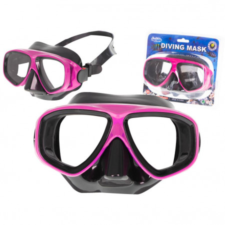 Ochelari de tip Masca pentru inot si scufundari pentru copii si adolescenti, dimensiune reglabila, culoare Roz