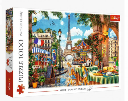 Puzzle Trefl 1000piese - Dimineata la Paris