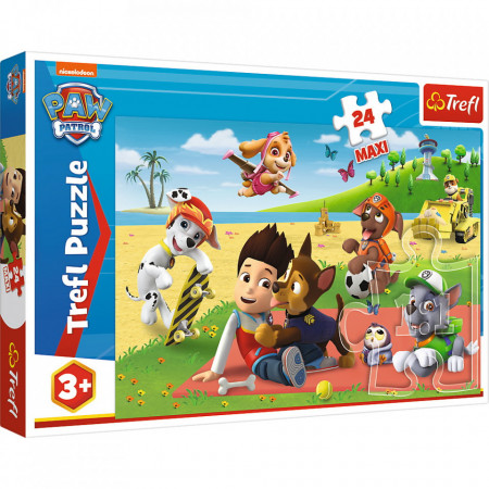 Puzzle Trefl 24 Maxi Paw Patrol, Distractia La Plaja