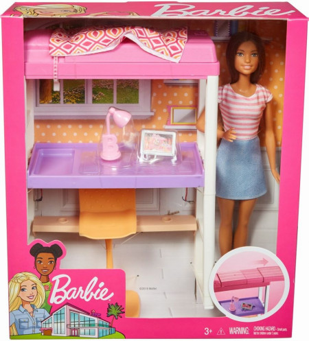 Set de joaca Barbie Mattel Mobila si accesorii dormitor