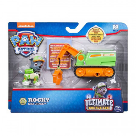 Set figurina cu vehicul Paw Patrol - Ultimate Rescue Rocky