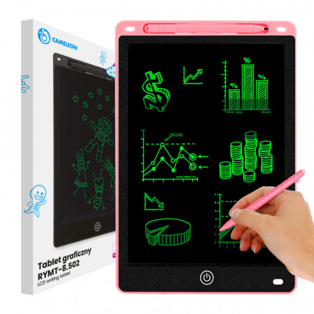 Tableta grafica de 10" pentru copii, culoare Roz, AVX-WT-RYMT-8.502-PINK