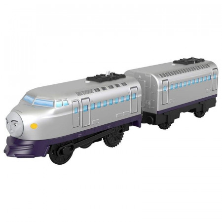 Trenulet Kenji Locomotiva Motorizata cu Vagon Thomas&Friends Track Master