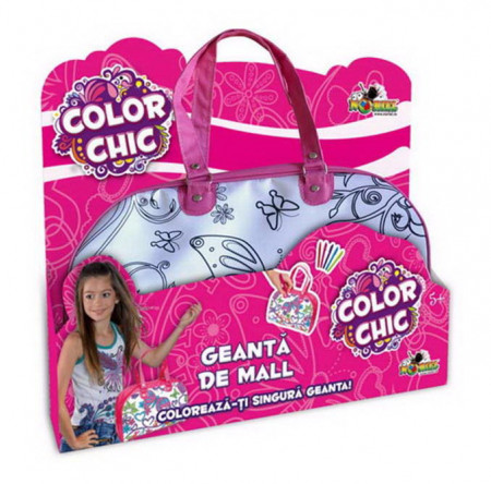 Color Chic-Geanta de Mall cu glitter si gems