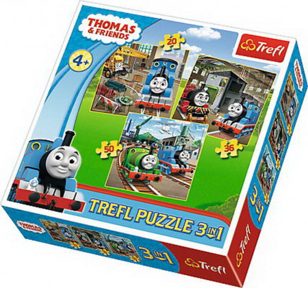 Puzzle Trefl 3In1 - Thomas Intra in Actiune