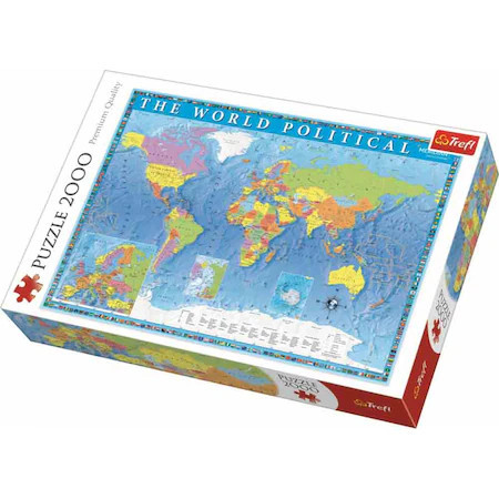 Puzzle Trefl, Harta politica a lumii, 2000 piese