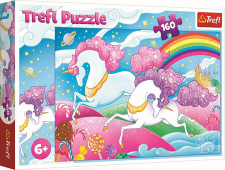 Puzzle Trefl, Unicorni, 160 piese
