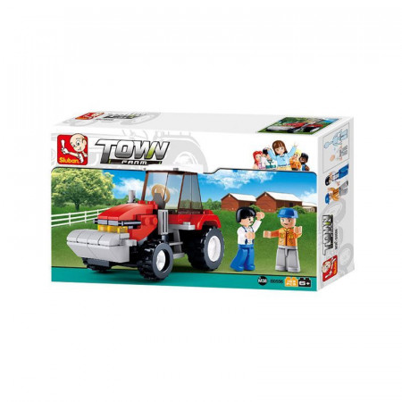 Set de constructie Sluban Town Farm Tractor