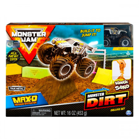 Set de joaca Hot Wheels Monster Jam cu nisip kinetic - Dirt Deluxe