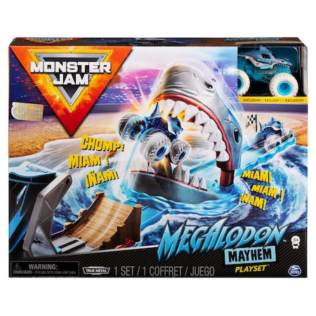 Set de joaca Monster Jam - Cascadorii Megalodon Mayhem