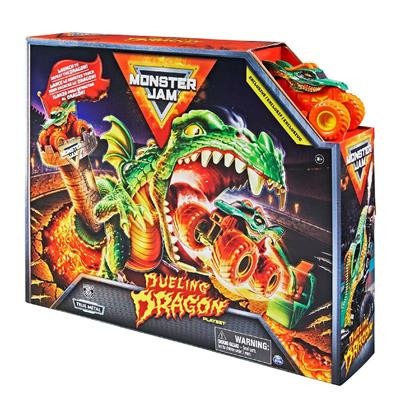 Set de Joaca Monster Jam - Dueling Dragon Stunt Playset, 1:64