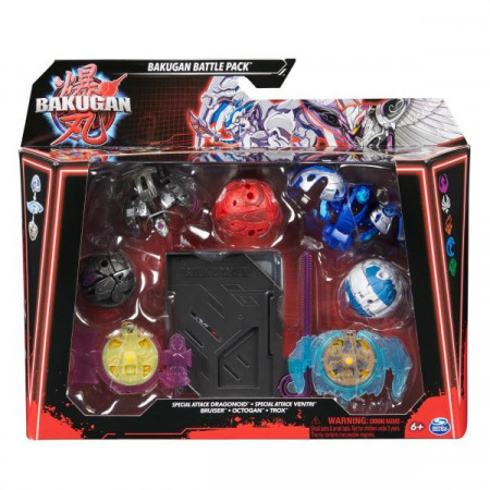 Set de Lupta Bakugan Battle League - Dragonoid, Ventri, Bruiser, Octogan si Trox
