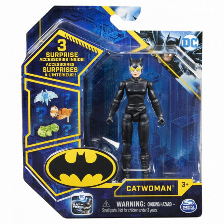 Set Figurina cu accesorii surpriza Batman, Catwoman, 10cm