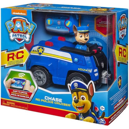Set figurina cu vehicul RC Paw Patrol - Chase, Police Cruiser