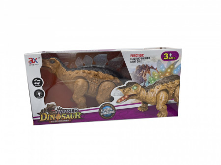 Dinozaur Stegosaurus cu Lumini si Sunete,37 cm