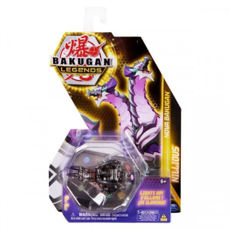 Figurina Bakugan Legends Nova Ball - Nillious, negru